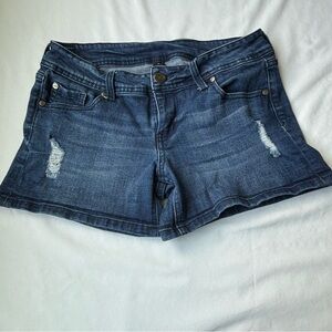 CP Jeans Denim Blue Junior Distressed Shorts
